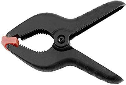 kwb Mini pince à ressort 60 mm, largeur de serrage 20 mm, force de ressort élevée pour les travaux de collage et d'encollage, pince à ressort pour agrafer et maintenir, couleur aléatoire