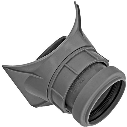 MegaHaustechnik HT Anschraubabzweig DN90 x DN50 mit Dichtung an Rohr Außendurchmesser 90mm mit Steck Muffe DN50 für Rohr Außendurchmesser 90mm Abwasser Abfluss Kunststoff grau