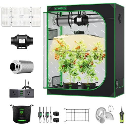 VIVOSUN 2x4 Grow Tent Kit 200W LED A22 WiFi Control Grow System