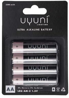 Uyuni-Beleuchtung | Recycelbare Ultra-Alkali-AA-Batterien | 1,5 V, 2300 mAh – 4 Stück