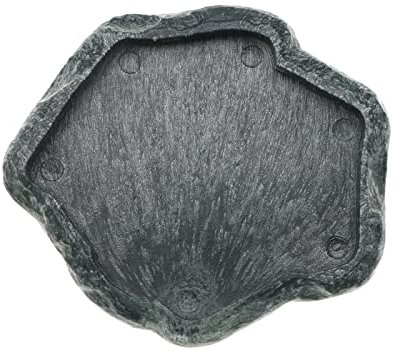 YINETTECH Reptilien Futternapf Haustier Wasserschale Futtern Napf aus Harz für Schildkröten Eidechsen Frösche Geckos Spinnen Skorpione, Größe S