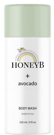 HONEYB Baby Body Wash and Shampoo with Avocado Oil Formulated with Gentle, Baby Skincare Products | All-Natural Ingredients to Deeply Moisturize Skin 8 FL 0z