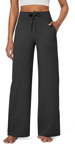 G4Free Wide Leg Joggers for Women UK Yoga Pants Trousers Sweatpants Tracksuit Bottoms with Pockets Stretch Lounge Jogging Ladies Elasticated Work