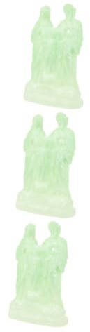 Alipis 3pcs Willow Tree Figurines Nativity Figures Christmas Remembrance Ornament Holy Family Statue