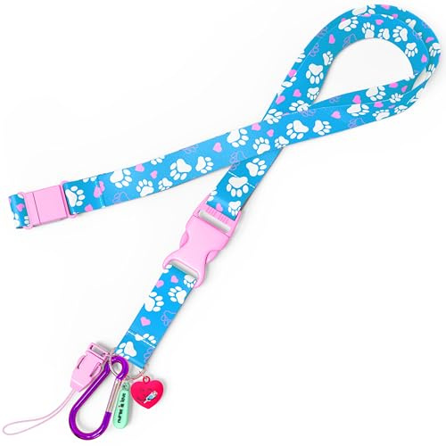 Nurse is Love Porta Badge da Collo per Infermiera - Portachiavi Collo, Cordino Ideali per Forbici Infermiere, Portabadge Clip di Facile Accesso e Moschettone, Infermiere Accessori, Regali Infermieri