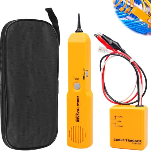 Kabelbruch Suchgerät Mähroboter, Cable Tracker, RJ11 Kabelbruch Suchgerät, Kabelfinder Kabeltester Leitungssucher【Erfordert den Umgang mit elektrischen Leitungen und das Tragen von Kopfhörern】