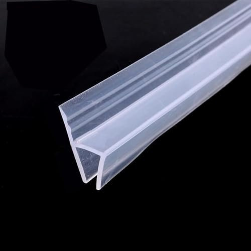 Guarnizione per porta doccia, 200 cm, in gomma, per box doccia, spessore 6/8/10/12 mm (H-10 mm)