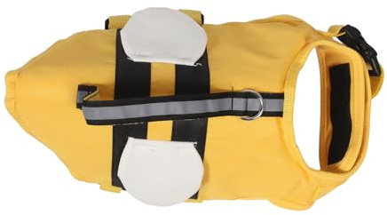 HAPINARY Chaleco Salvavidas para Perros Talla S Ligero y Ajustable con Correas Seguras Material Transpirable y Alta Flotabilidad para Natación de Cachorros y Perros Pequeños para Piscina y