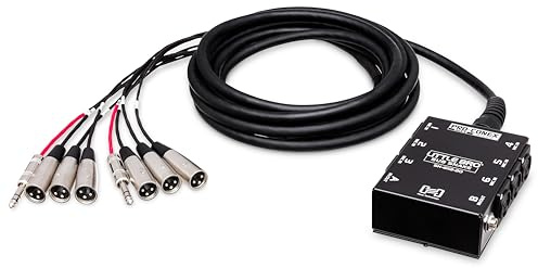 Hosa SH-6X2-50, Pro-Conex Little Bro' Sub Snake, Hosa 6 x XLR Sends and 2 x 1/4 in TRS Returns, 50 ft