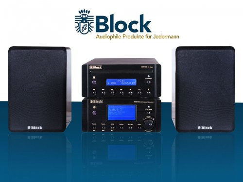 Block MHF-700+ Chaîne HiFi Deluxe - Récepteur Radio Internet, Lecteur CD et Haut parleurs (Connexion ADSL ou WiFi, USB MP3 et DVD) - Gris Diamant