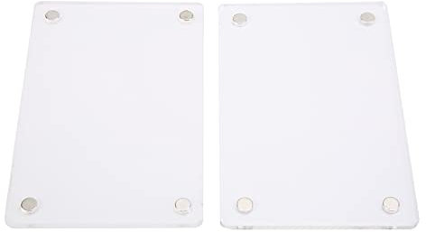 Marco de Fotos, Marcos de Fotos acrílicos de 6x9 cm con imán Horizontal, Juego de Marcos de Fotos de Doble Cara HD, Marco Transparente para Fotos para Instax Mini de 3 Pulgadas