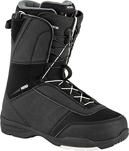 Nitro Herren Vagabond TLS '22 All Mountain Freestyle Schnellschnürsystem günstig Boot Snowboardboot, Black, 250