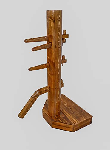Wing Chun Wooden Dummy with Base and Chest with Lid
