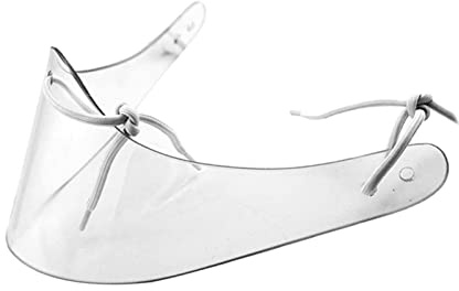 LOVIVER 1PC Neck Guard Goalie Polycarbonat Torwart Langlebige Premium-Ausrüstung Transparenter Eishockey-Helmschutz für Jugend Junior