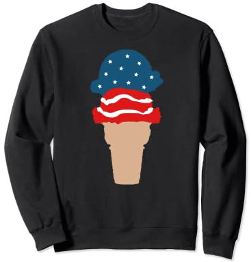 Pelles à glace rouge, blanc et bleu – Drapeau patriotique des États-Unis Sweatshirt