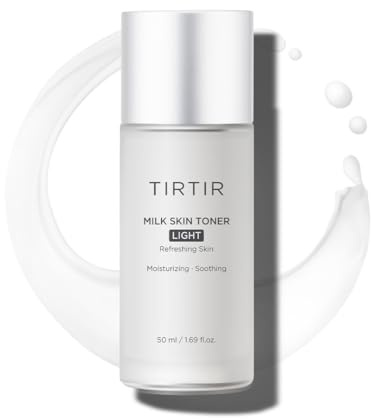 TIRTIR Milk Skin Rice Toner - Deep Moisturizing, Hydrating and Refreshing for face, Niacinamide, Ceramide, Rice Bran Extract, Nature-Oriented Ingredients, Korean Skin Care, Vegan (50 ml, light)