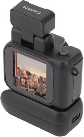 Kleine DV Kamera, 1080P HD Daumenkamera mit 1,44 Zoll Farbbildschirm, Videorecorder mit 180 mAh Akku für Vlogging, Abschlussgeschenke (Black)