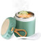 mizikuu Thermobehälter für Essen, Warmhaltebehälter Speisegefäß 400 ml Essensbehälter mit Löffel Suppen& Griff Thermo Lunchbox Auslaufsicher Warmhaltebox für Suppen, Speisen,Porridge