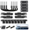 4 PCS Universal Roof Box Car Van Mounting Fitting Kit - U Bolts Clamps Brackets with 8 Lock Nuts, 85mm Width for Roof Box Installation on SUVs, Cars, Vans - Heavy Duty U-Bolts