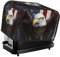 Amerikanische Usa Flagge Adler Art 2 Scheiben Toaster-Abdeckung, wasserdicht, staubdicht, Küchen-Abdeckungen für kleine Geräte, mit Taschen und Aufhängeschlaufe