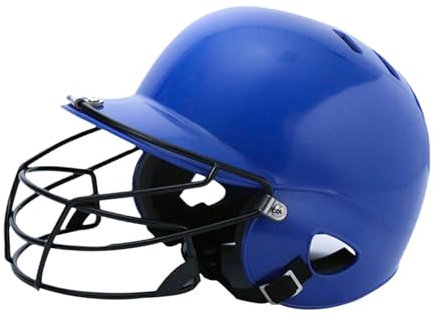 harayaa Baseball Schlaghelm mit Gesichtsmaske für Kinder, Softballhelm für Wettbewerbe, Blau