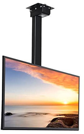 Electric Ceiling TV Mount for 32 70 Inch LED Screen with Remote Control Universal Motorized TV Stand Bracket in Black