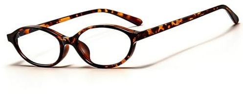 Innovess Oval Blue Light Glasses for Women Men, Leopard Oval Cat Eye Clear Lens Glasses, Lightweight PC Frame Computer Screen Glasses for Gaming, Office, Study, Fashion Eyewear