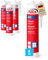 4x Alfa Bau-Silikon transparent 300 ml Profi-Qualität UV- & witterungsbeständig - Qualitäts-Dichtstoff - Fugendichtstoff - Sanitär