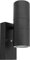 Outdoor Wall Light Dusk Till Dawn Sensor Black Finish Stainless Steel Up and Down Shining IP65 ZLC090-B