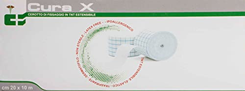 Cura Farma Cura X Cerotto Estendibile In Tnt Per Fissaggio Medicazioni Morbido E Ipoallergenico - Tipo: Biofix, Rays - Originale Cura Farma (Cm 20 X M 10) - 400 g
