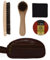 Glo-Earth Shoe Shine Kit with Cherry Blossom shoe polish neutral Core, Grangers International Ltd, Shoe polish Kit, Premium Quality Travel Brush Kit Horse Hair Brush, Vegan Leather Gift Set