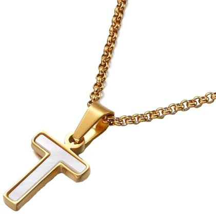 Homxi Gold Halskette mit Anhänger Frauen,Halskette Damen Edelstahl mit Anhänger Buchstabe T Kettenanhänger Gold