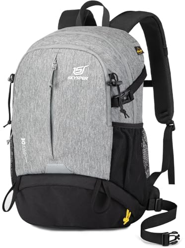 SKYSPER Wanderrucksack 30L Rucksack Tagesrucksack mit Nassfach Daypack Wandern Reisen Stadtbummel Damen Herren