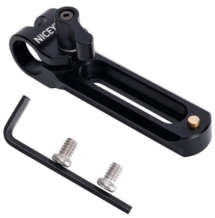 NICEYRIG Support universel pour appareil photo avec rail OTAN, serrage 15 mm, montage sur tige et cage, noir