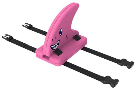 Haifischflosse aus Eva, 60 x 25 x 2 cm, für Kinder, mit verstellbarem, für Kinder, Trainingsschwimmer