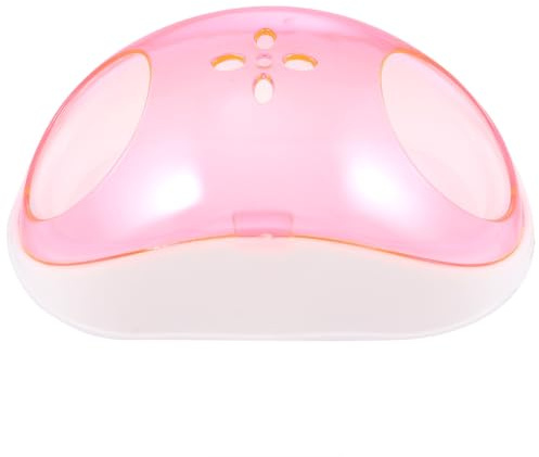 DOITOOL Hamster Sand Bath House with Scoop Plastic Small Animal Sand Bathroom Container Pink Suitable for Chinchilla and Hamster Bathing Random Color