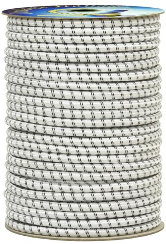 Corderie Italiane 006005087 Treccia elastica bianca 8 mm - 50 mt