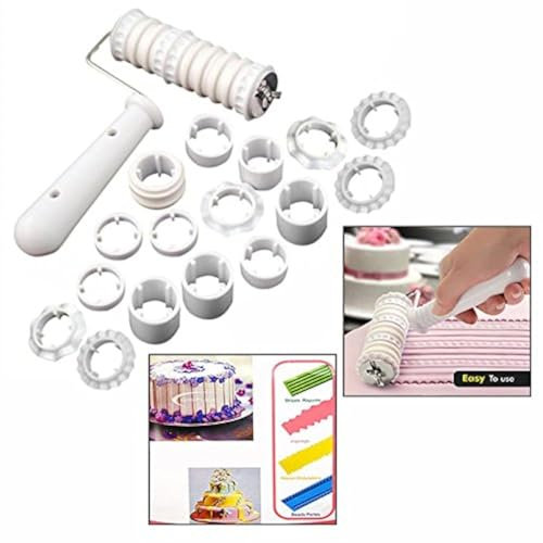 Gearmax® Rodillo Cortador de Lazos de Fondant para decoración de Pasteles Modelado de azúcar
