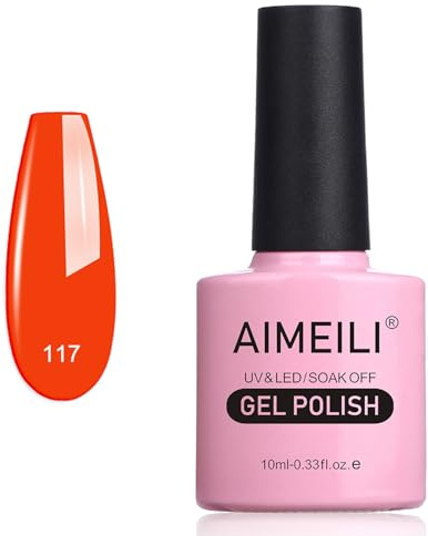 AIMEILI Soak Off UV LED Gel Nail Polish - Lilium Pumilum (117) 10ml