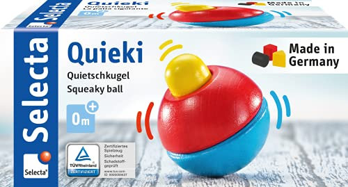 Selecta 61069 Quietschkugel, Greifling aus Holz
