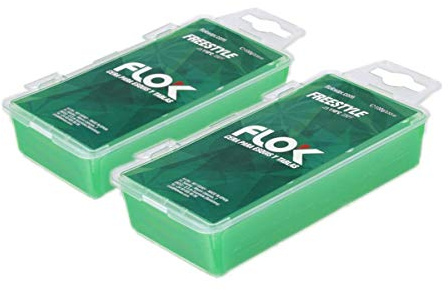 FLOK Freestyle 2 x 100g Cera esquí, Adultos Unisex, Verde