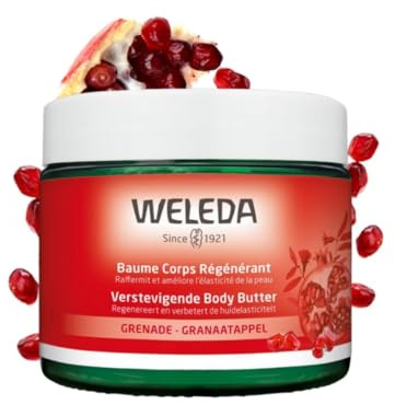 WELEDA - Baume corps régénérant à la Grenade - Améliore l'élasticité - peaux sèches à très sèches - NATRUE* - Vegan** - 150 ml