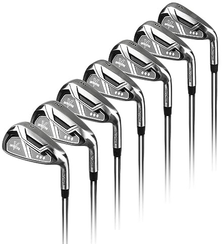MacGregor V-Foil Stainless Steel Iron Set 4-PW with Steel Shafts, Mens Right Hand, Regular