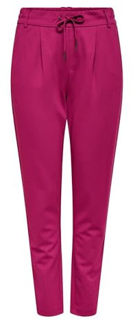 ONLY Damen Onlpoptrash Life Easy Col Pant PNT Noos Trousers 15115847,Sangria,XXS / 30L
