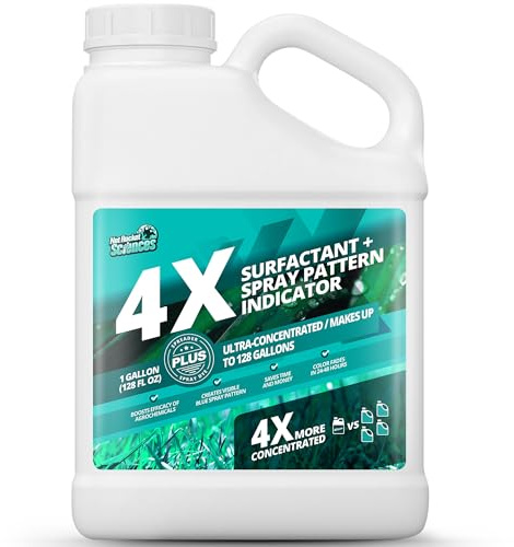 4X Surfactant + Spray Indicator, Lawn Wetting Agent, 1 Gallon