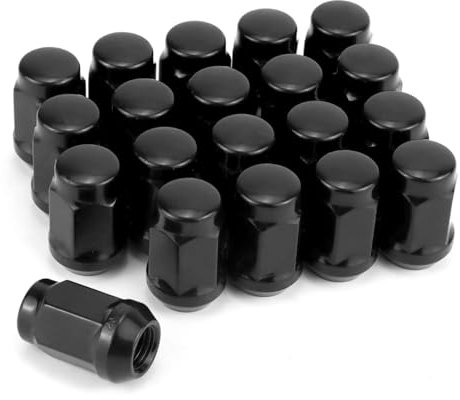 QWORK® 20 Pezzi Dadi per Ruota M12 x 1.5 x 34, Dadi per Ruota, Compatibile con Honda, Toyota, Volvo