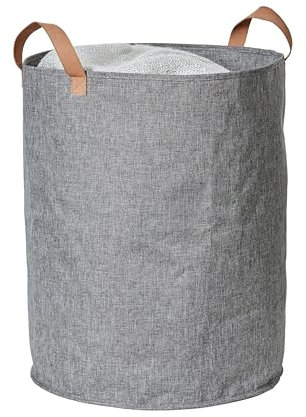 LOVE IT STORE IT - Premium - Cesto Portabiancheria - Portabiancheria Sporca - Tessuto - 40x40x45 cm - Grigio