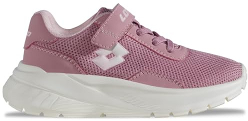 Lotto Sneaker Unisex per Bambini Vigortiv K Kids, Rosa Dk Rose, 34 EU
