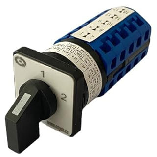 Commutateur de transfert universel LW26-10/5, bouton rotatif, double interrupteur d'alimentation, 2 vitesses, 5 sections, petits contacts argentés à courant 10A