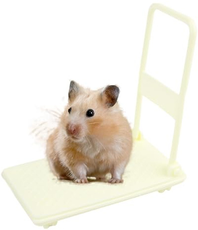 Giocattoli per criceti – Carrello interattivo con ruote | Forniture per criceti | per roditori piccoli animali bambini gabbia gioco casa